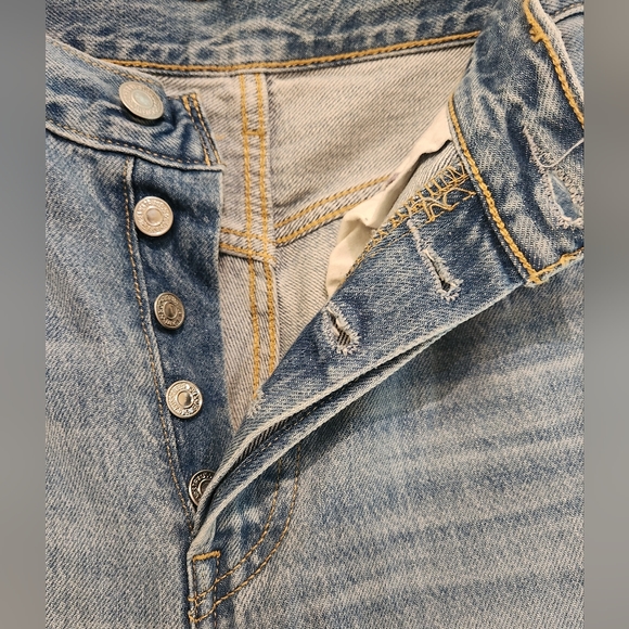 Levis 501 original blue jeans - women size 27x26 - Picture 7 of 11